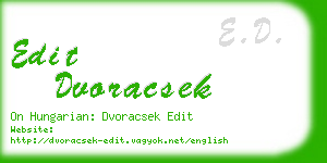 edit dvoracsek business card